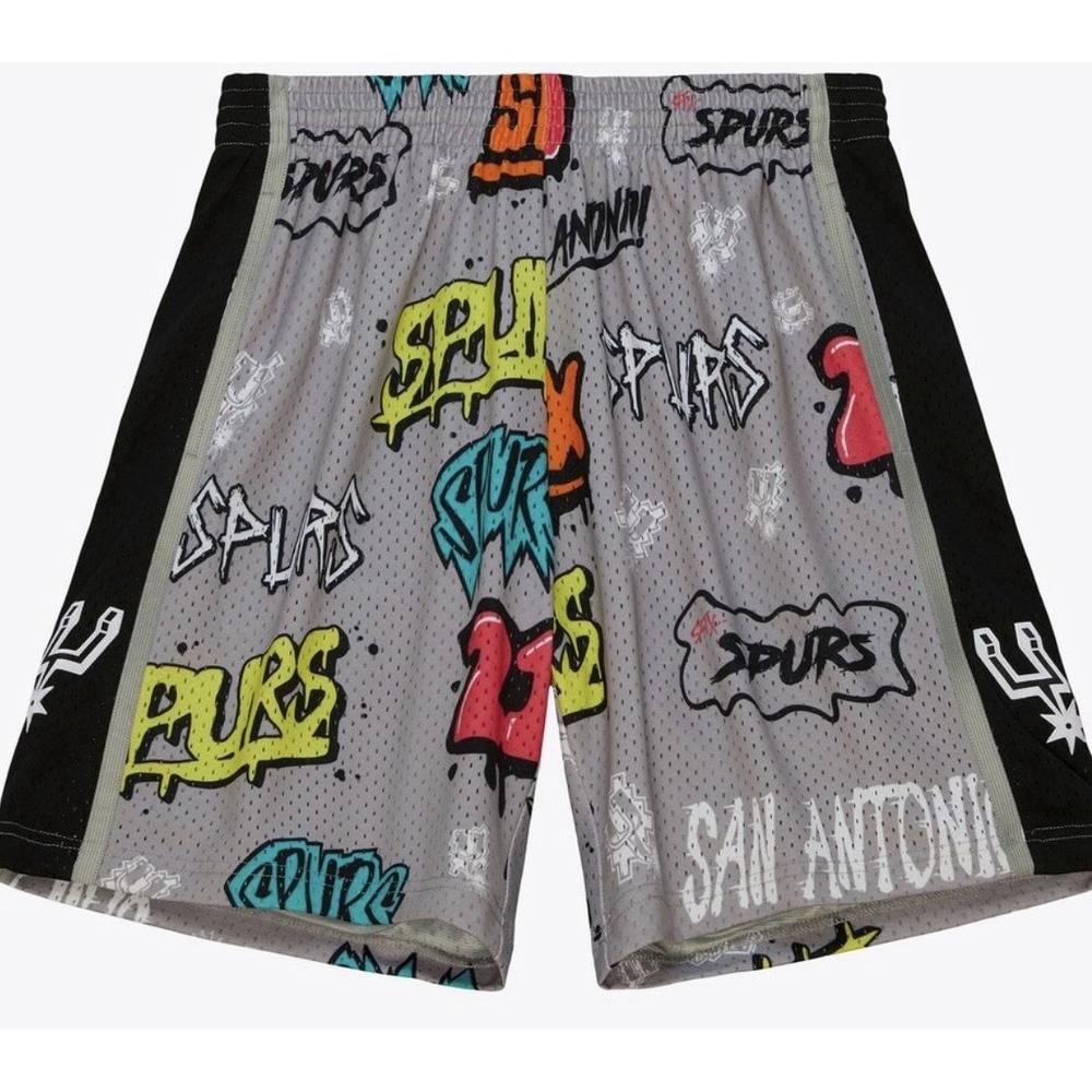 Mitchell & Ness NBA Swingman San Antonio Spurs  Basketball Shorts Men's Medium